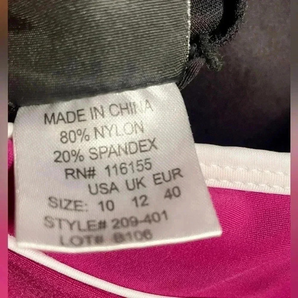 Shore Shapes pink barbie beach slimming all in One Piece Swimsuit Dress Size 10 - Picture 5 of 5